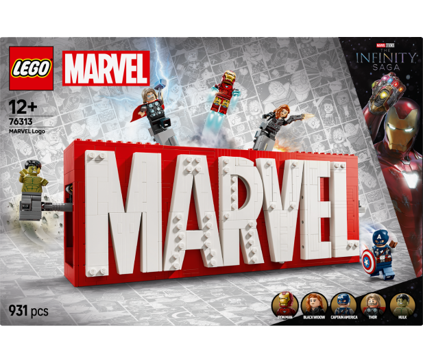 LEGO Marvel 76313 Logo MARVEL z minifigurkami - 1284142 - zdjęcie